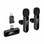 Muu arvutitarvik Hoco Wireless double microphone Lightning / USB C Hoco L20A black