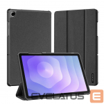 Kaaned Dux Ducis  Galaxy Tab A9 Plus / Tab A11 Plus Domo Series Tri-fold Stand PU Leather Tablet Cover Black