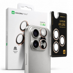 Kaitseklaasid AmazingThing  AmazingThing AR Aluminum 3 Lens Glass with Camera Lens Frame for iPhone 16 Pro / 16 Pro Max - Rose Gold