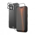 Kaitseklaasid SBS  SBS set with D3O technology for iPhone 16 Pro Max - case + glass screen and camera protector - transparent