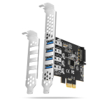 Muu arvutitarvik Axagon  PCI-Express card with four external USB 3.2 Gen1 ports with dual power | PCEU-43RS