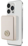 V&auml;line aku Guess Powerbank 3000mAh MagSafe 4G Strassed Metal Logo Gold