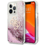 Tagakaaned Guess  Guess GUHCP13XLG4GPI iPhone 13 Pro Max 6.7" pink/pink hardcase 4G Big Liquid Glitter