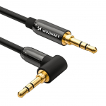 Kaabel Wozinsky  Wozinsky AUX Cable Angled (Male-Male) Mini Jack Cable 2m Black