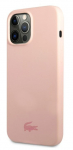 Tagakaaned Lacoste Apple iPhone 13 Pro Liquid Silicone Glossy Printing Logo Case Pink
