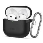 Korpus k&otilde;rvaklappidele Tech-Protect Apple AIRPODS 4 SILICONE HOOK Case Black