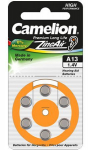 Muu arvutitarvik Camelion A13/DA13/ZL13, Zinc air cells, 6 pc(s)