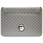 Hoidjad ja alused Karl Lagerfeld  Karl Lagerfeld Saffiano Monogram Choupette case for a 14" laptop - silver