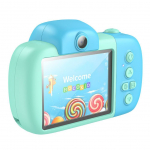K&otilde;rvaklapid mikrofoniga Hoco Digital kids camera Hoco 2MP 2,4" Full HD DV201 blue