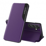 Tagakaaned Hurtel  Eco Leather View Case elegant case with flap and stand function for Samsung Galaxy A26 - purple