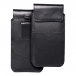 Case universaalne kaitse&uuml;mbris OEM Slip-in phone case leather sleeve with flap for Huawei Mate 20X Royal size 3XL black