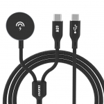 Kaabel Dudao Dudao A12MaxC PD60W 2-in-1 Charger for Apple Watch / USB-C 1.2m - Black