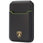 Muud kaubad Audi  Lamborghini D1 Genuine Leather MagSafe Phone Wallet - Black and Green