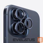 Kaitseklaasid Evelatus Apple iPhone 15 Pro / 15 Pro Max Camera Lens Protector Armor Blue Titanium