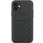 Tagakaaned Audi  Audi Genuine Leather iPhone 11 / Xr 6.1" black/black hardcase AU-TPUPCIP11R-Q8/D1-BK