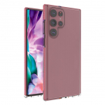 Tagakaaned Hurtel  Spring Case cover gel cover with colored frame for Samsung Galaxy S22 Ultra light pink