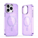 Tagakaaned Hurtel  Glitter Case MagSafe for iPhone 16 Plus - purple with glitter