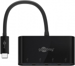 Ruuterid Goobay 4-Port USB-C Multiport Adapter 61073 Black, USB-A, Type-C