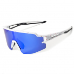 Muud kaubad Rockbros  Rockbros Polarized Cycling Glasses with UV Protection and Corrective Insert Blue Lenses - White