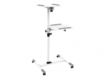 Muu arvutitarvik Techly Universal projector / notebook trolley with two shelves White