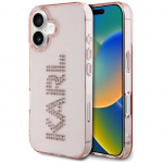 Muud kaubad Karl Lagerfeld  Karl Lagerfeld IML Rhinestones Logo iPhone 16 Case - Pink