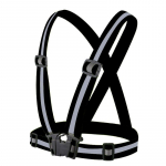 Riietus Hurtel  Adjustable reflective harness for running bike - black