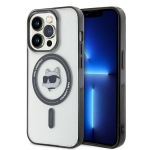 Tagakaaned Karl Lagerfeld  Karl Lagerfeld KLHMP15XHCHNOTK iPhone 15 Pro Max 6.7" transparent hardcase IML Choupette`s Head MagSafe