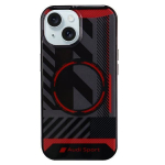 Tagakaaned Audi  Audi IML Sport MagSafe Case iPhone 15 / 14 / 13 6.1" black/black hardcase AU-IMLMIP15-RSQ/D2-BK
