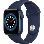 Nutikell Apple Watch Series 6 GPS, 40mm Aluminium Case with Deep navy Sport Band Blue