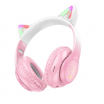 Juhtmevabad k&otilde;rvaklapid Hoco  Wireless headphones Hoco W42 Cat Ear cherry blossom
