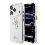 Tagakaaned Guess Apple iPhone 18 Pro Max HC MagSafe IML 4G Script Metal White
