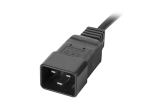 Jungikliai ir lizdai Lanberg  Power Distribution unit (PDU) 19" 1U 16A 2M 4x C19 6x IEC C13 Sockets C20, Black |