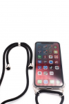 Tagakaaned Evelatus Apple iPhone 11 Silicone Transparent with Necklace TPU Strap Transparent