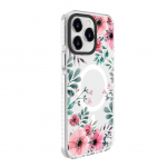 Tagakaaned Evelatus Apple iPhone 15 Pro Max PC+TPU With MagSafe Customized Print Flower Transparent