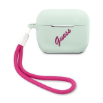 Tagakaaned Guess  Guess GUACAPLSVSBF AirPods Pro cover blue fuchsia/blue fuschia Silicone Vintage