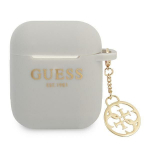 Tagakaaned Guess  Guess GUA2LSC4EG AirPods cover grey/grey Silicone Charm 4G Collection