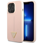 Tagakaaned Guess  Guess GUHCP13LSLTGP iPhone 13 Pro / 13 6.1" pink/pink hardcase Silicone Triangle