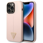 Tagakaaned Guess  Guess GUHCP14XSLTGP iPhone 14 Pro Max 6.7" pink/pink hardcase Silicone Triangle