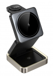 Juhtmeta laadija Acefast E20 desktop 3-in-1 wireless charging holder Black