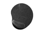 Arvutihiir Gembird  Gel mouse pad with wrist support Black, 240 x 220 x 4 mm