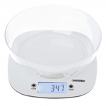 K&ouml;&ouml;gikaalud Adler  Kitchen Scale with a bowl | MS 3179w | Graduation 1 g | Display type LCD | White