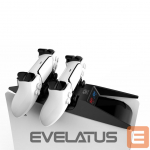 Kontroller Saitake Dual charging station Dock for Sony Play Station 5 PS5 Controllers console shape Black White