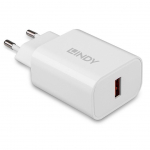 Laadijad ja juhtmed LINDY CHARGER WALL 18W/73412
