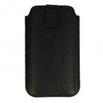 Universaal mobiiltasku iLike Universal Leather Pocket Case L Black