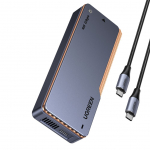 Muu arvutitarvik Ugreen  Ugreen D703 USB4 40Gb/s M.2 NVMe SSD Enclosure with Active Cooling - Gray