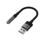 Kaameratarvik Acefast Acefast J13 USB-A to 3.5mm mini jack adapter - black