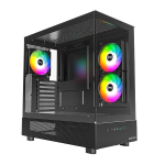Arvuti korpus montech Case||XR|MidiTower|Not included|ATX|MicroATX|MiniITX|Colour Black|XR(B)