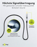 Kaabel iLike  HDMI-HDMI kabelis 20 m (HDMI 2.1) optiskais hibrids 8K @ 60 Hz/ 4K @ 120 Hz Goobay