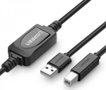 Kaabel Ugreen  UGREEN US122 active USB 2.0 Type A - USB 2.0 Type B  for printer  10m (black)