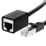 Kaabel Ugreen  UGREEN Cat 6 FTP Ethernet RJ45 Extension Male/Female PatchCords with Shielding 0.5m (black)